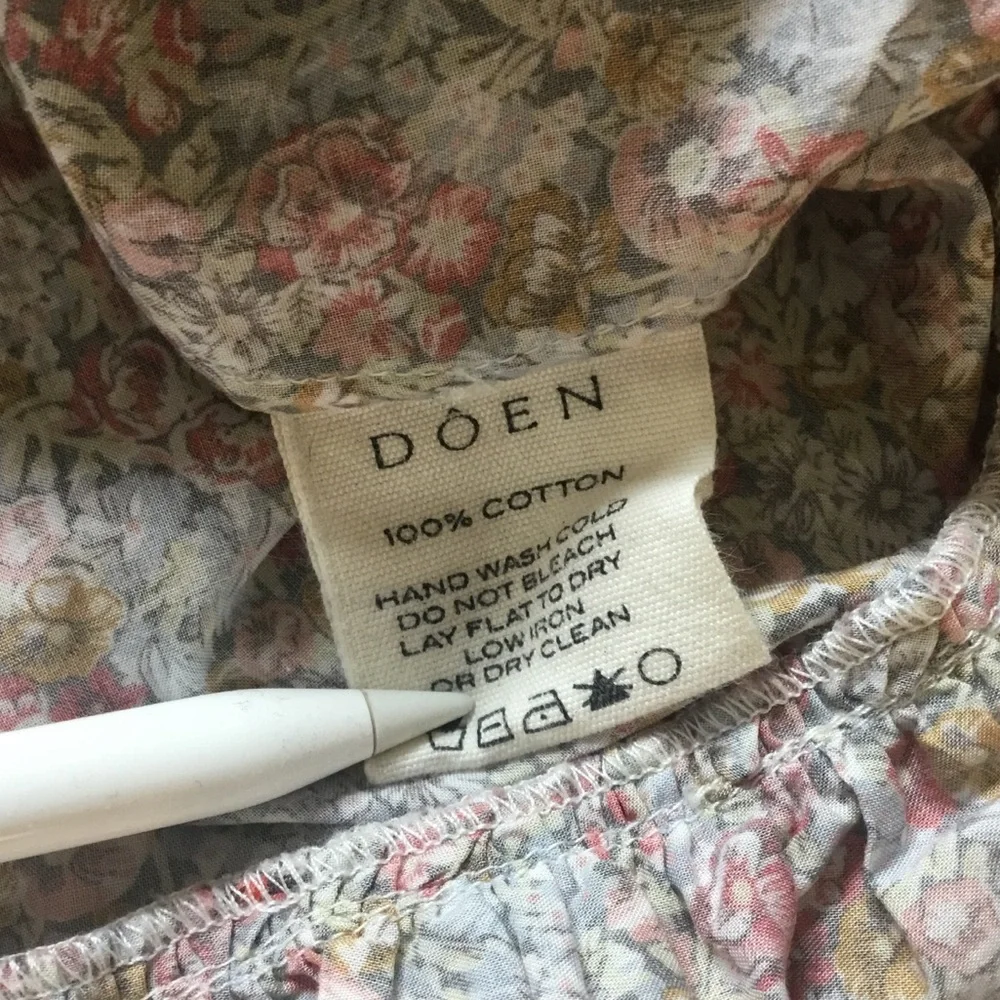 Doen Girls Floral Ruffle Hem Dress